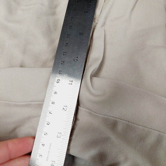 Tommy Hilfiger Cream Tan Pleated Chino Slash Pockets Summer Shorts P5600 - Picture 4 of 8